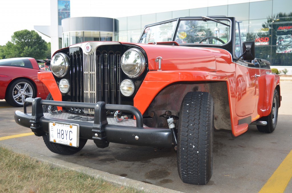 1949 willys jeepster, front grille