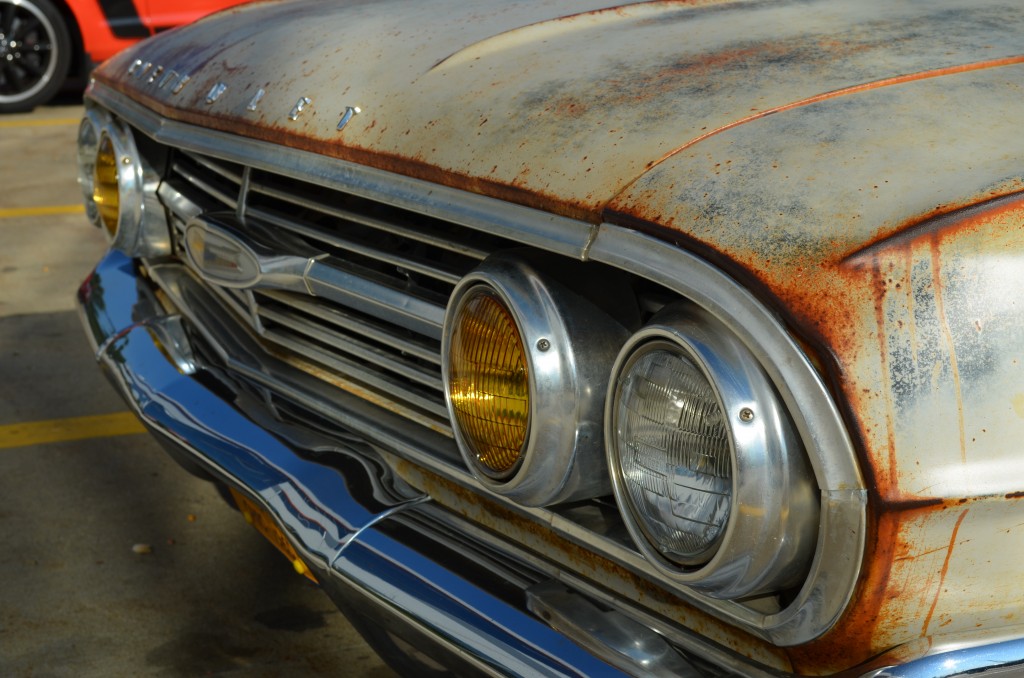 front headlight buckets on a 1960 chevy parkwood wagon hot rod