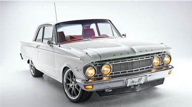 front passenger side quarter shot of a 1962 mercury comet pro touring car