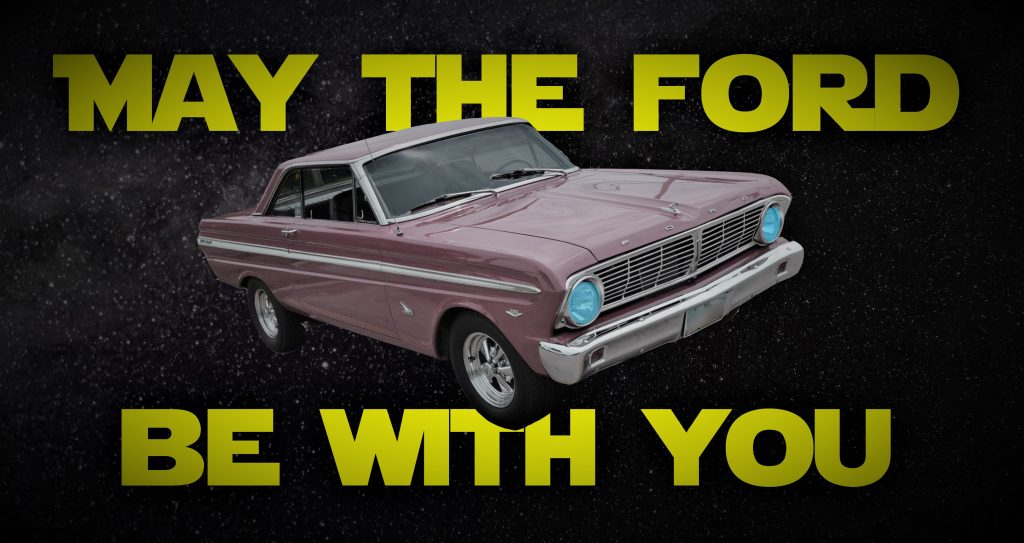 star wars day ford falcon banner