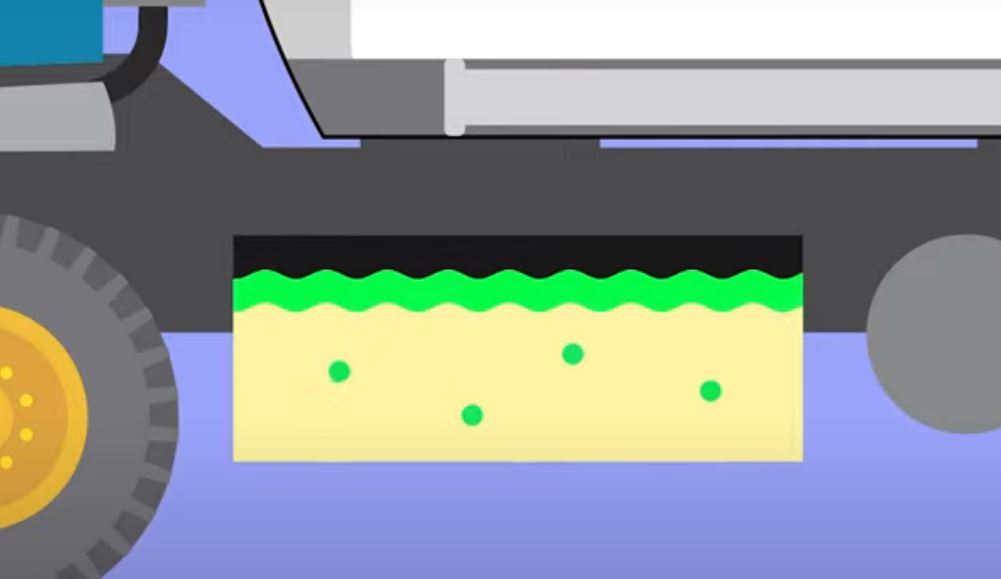 illustration of microbes living in diesel fuel tank