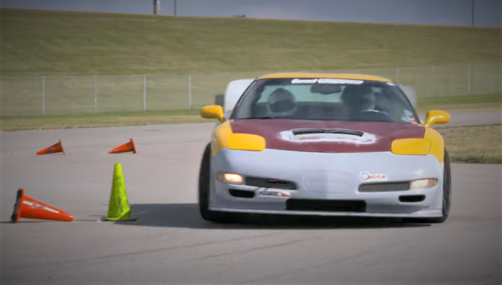 C5 Corvette on Autocross Course