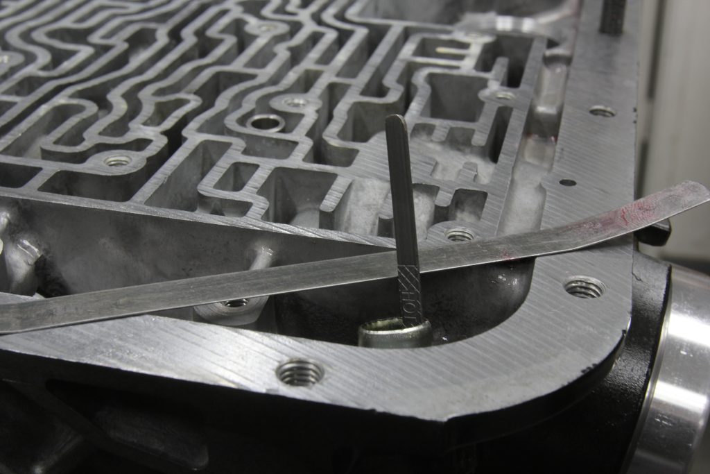 automatic transmission dipstick level at pan