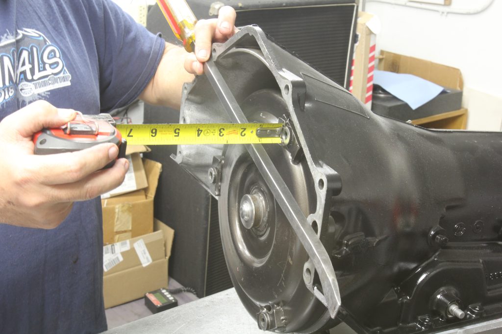 measuring depth in a 4L60E transmission bellhousing