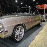 side view of a custom chevy 2 nova ss show car