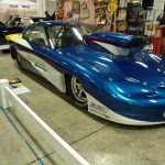 pontiac firebird pro stock car at indoor car show
