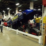 C5 chevy corvette funny car at indoor car show