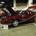 ford mustang 5.0L Foxbody at indoor car show