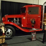vintage flatbed pickup truck cab at a car show