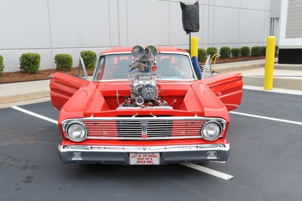 vintage ford falcon with supercharged v8