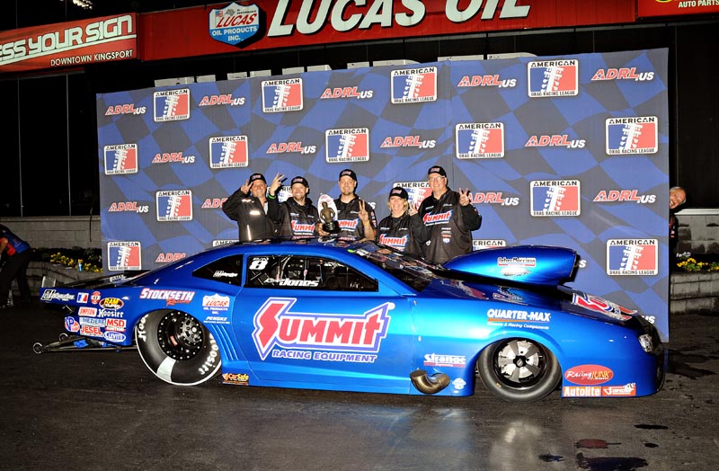adrl summit racing camaro in winner's circle