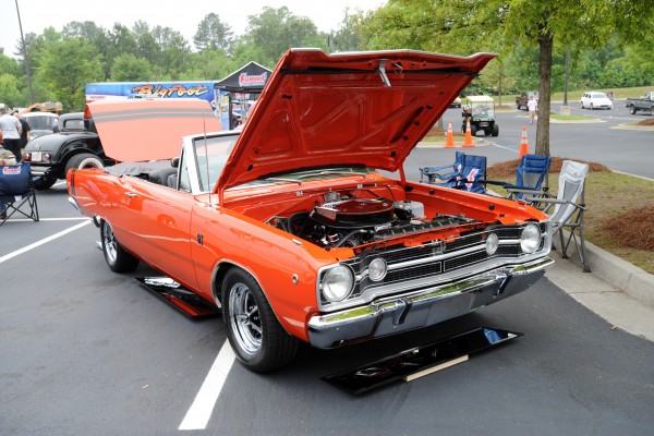 dodge dart gts convertible at a car show