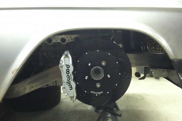 1955 chevy hot rod project, brake rotors