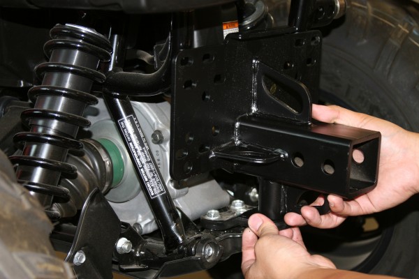installing an atv hitch receiver plate