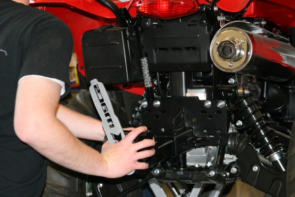 installing atv recovery hitch point in rear