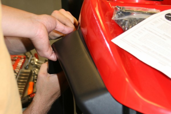 reinstalling fender flares on an atv