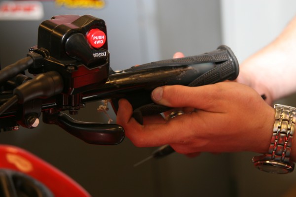 removing grip from an atv