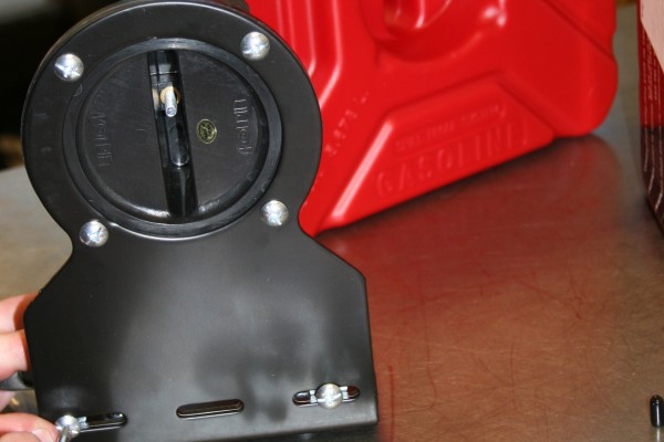 custom fuel cell mount for an atv