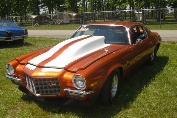 split bumper chevy camaro z/28 drag car