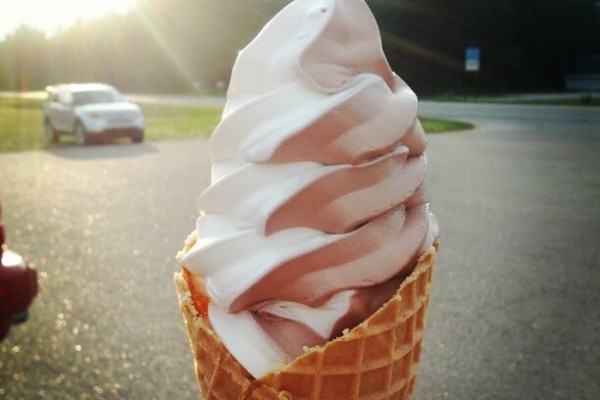 close up of an ice cream cone