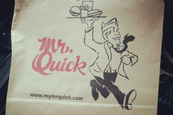 bag of food from Mr Quick in Muskegon