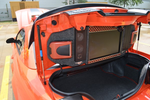 Mustang trunk TV