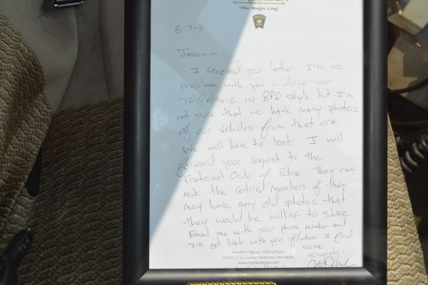Letter from Barberton police chief