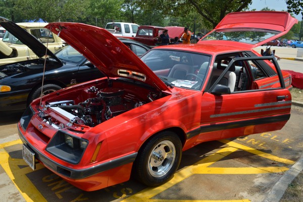 Red Ford Mustang Foxbody