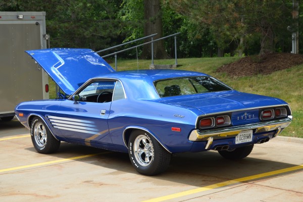blue dodge challenger first gen