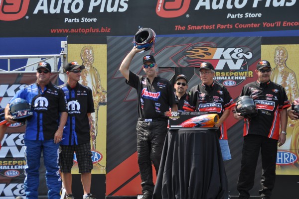 jason line at nhra pro stock race intro