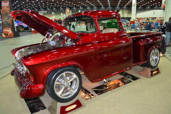 custom chevy apache vintage show truck