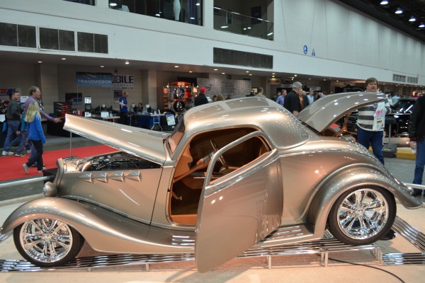 hot rod coupe show car on display