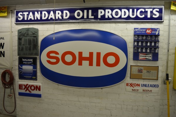 vintage sohio gas sign