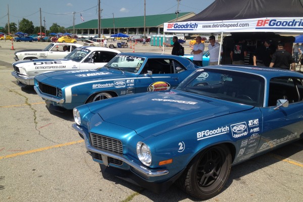 Blue Camaro at Goodguys