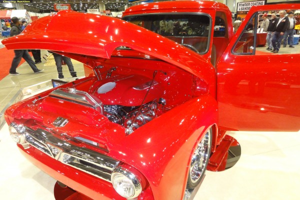 red ford f1 hot rod truck