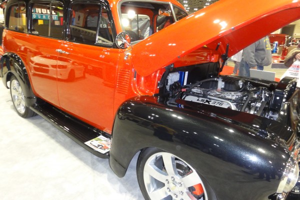 vintage 1950s chevy suburban hot rod