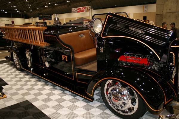 vintage mack fire truck hot rod with viper v10