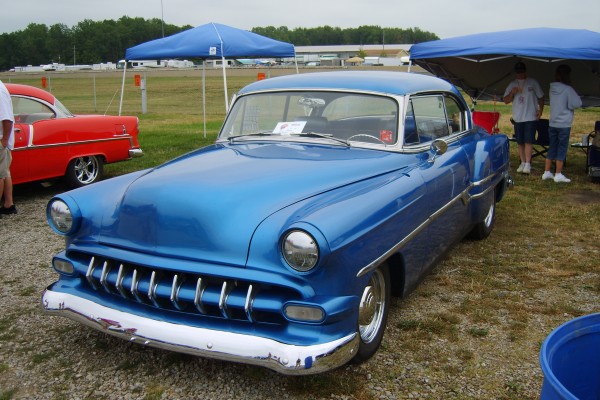 lowered custom postwar gm coupe hot rod