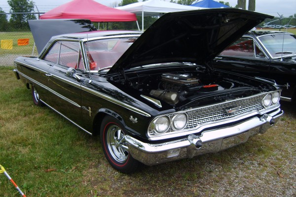 black 1960s ford galaxie coupe