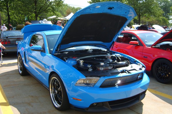 Blue 2011 Ford Mustang GT