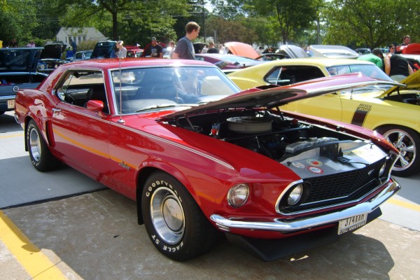 Red Ford Mustang