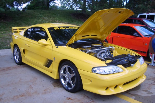 Yellow 1994 Ford Mustang Saleen