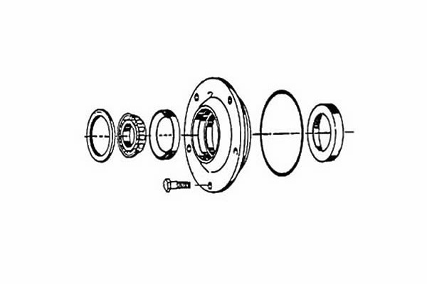 illustration of a gear pinion support