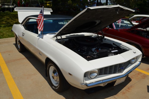 white 1968 chevy camaro