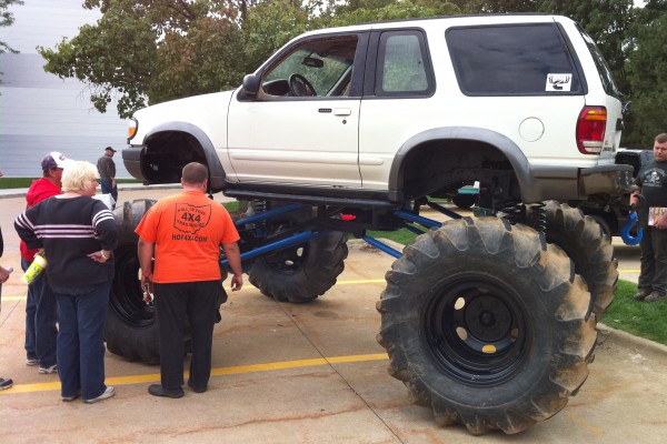 lifted 2 door ford explorer monster truck