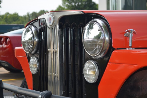 1949 willys jeepster front grille and headlights