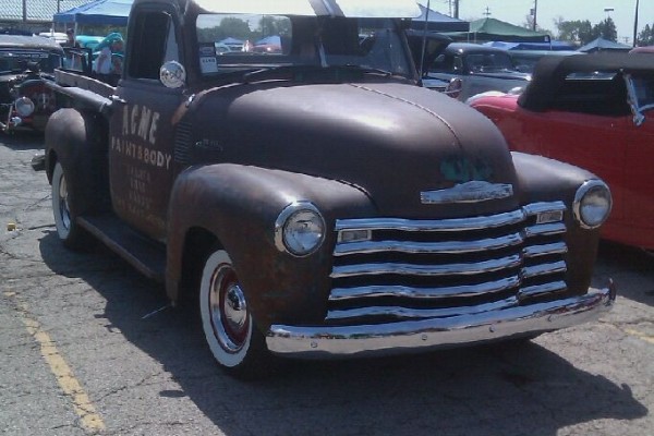 Vintage Chevy 3100 Patina pickup truck