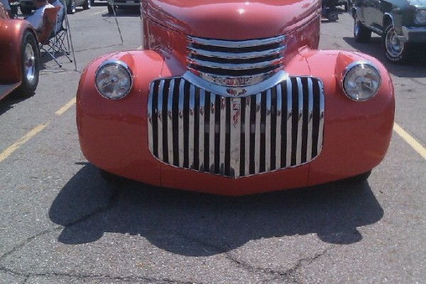 vintage Chevy pickup truck grille