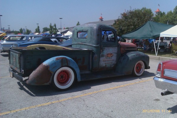 Patina on a vintage ford f1 truck