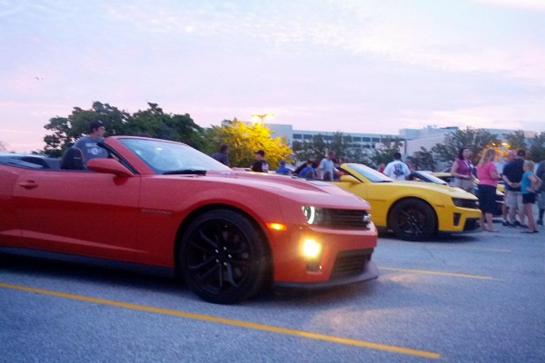 Camaro5 Fest, Red and Yellow Camaros